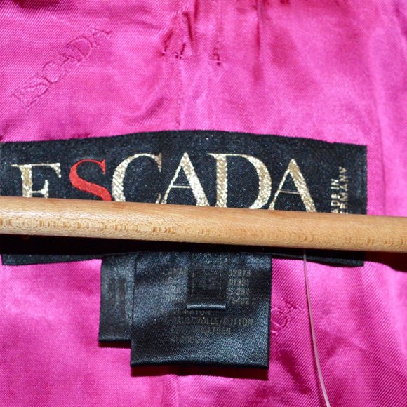 🛍️ $150 Escada Velvet Jacket size M - Picture 4 of 8